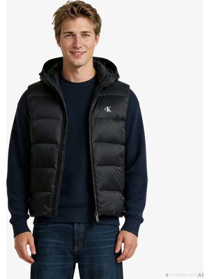 Calvin Klein Sls Nyln Zp Off Hod Dwn Pufr Vst