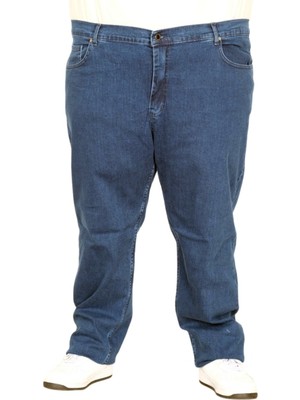 ModeXL Mode Xl Büyük Beden Erkek Pantolon Kot 21920 Mavi