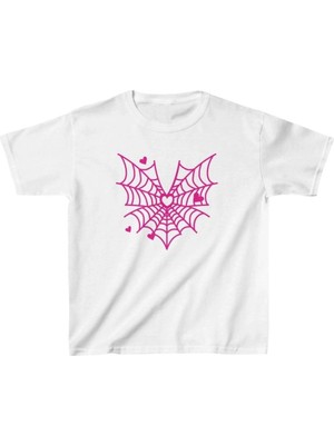 Marchè Bien Unisex Çocuk Baskılı T-Shirt - Beyaz