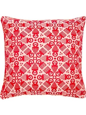 Vivense Kırmızı Duafe Dokuma Yastık Kılıfı, 50X50CM