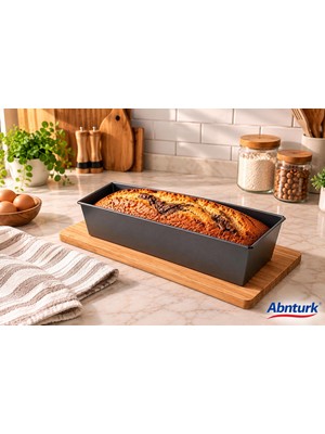 Abnturk 35X11CM Gri Paslanmaz Çelik Baton Kek Kalıbı-Yapışmaz Ekmek Kek Hamur Işleri Için Kalıp