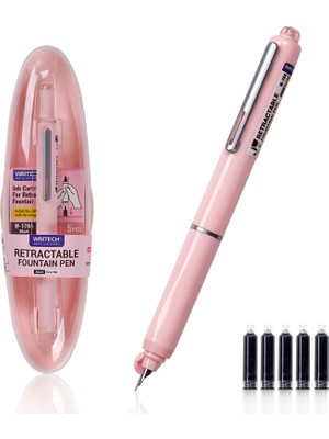 Wrıtech W-784 Basmalı Dolma Kalem Pembe Gövde - Blister