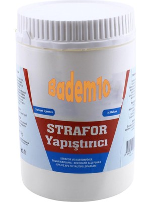 Nacario BADEM10 Kartonpiyer Eps Xps Yalıtım Levha Strafor Yapıştırıcısı 1 kg Sıvı Hazır Tutkal Su Bazlı Beyaz Renk