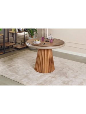 Vivense Somera Ceviz Kaplama Masa, 100 cm