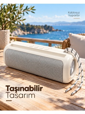 Skygo TWS Stereo Bağlantılı Bluetooth Hoparlör RGB Işık Efektli USB ve Hafıza Kartı Destekli