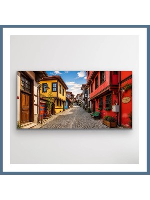 Bezos Eskişehir Odun Pazarı Kanvas Tablo 60X120 cm Bbz