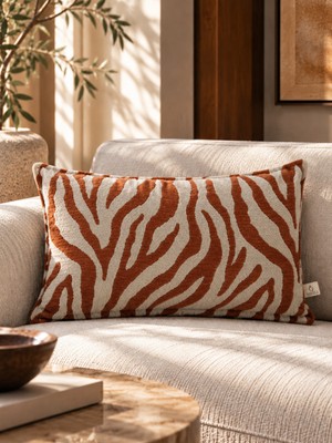 Needle Zebra Kiremit Kırlent Kılıfı (30X50)
