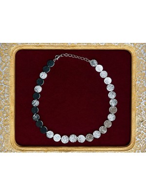 Goldensisters Jewelry Gümüş Rengi Pul Çelik Kolye