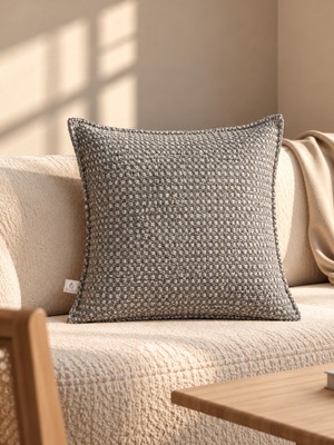 Needle Tessa Gri Kırlent Kılıfı (45X45)
