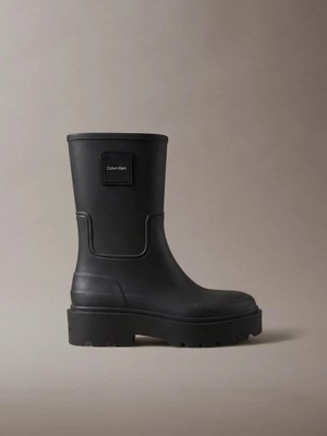 Calvin Klein Kadın Marka Logolu Günlük Kullanıma Uygun Siyah Bot & Bootie