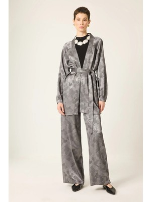 Touche Prive Jakarlı Kimono Pantolon Takım