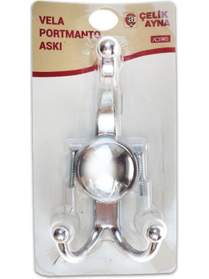 ACERO Çlk Vela Portmanto Askı Krom 20653 1 Adet