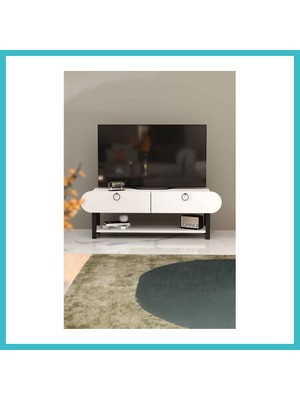 Defne Store Setro Tv Ünitesi Beyaz 110 cm Dfnbez