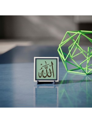 Miawiki Bereket ve Dua Duygusunu Yansıtan Dini Hediyelik Allah (C.c.) Lafzı Masaüstü Dekor Masaüstü Dekoru (Minimalist) 10X10 cm