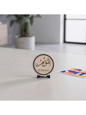 Miawiki El-Mü'min Imzalı Hat Sanatı Masaüstü Dekoru, Güzel Anılara Eşlik Eden Anlamlı Hediyelik Güzel Günlerin Hatırasına 10X10 cm