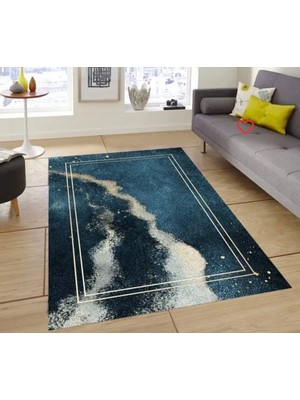 Aydın Home Vintage Çiçek Desenli Kaymaz Taban Salon Halısı