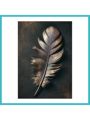Defne Store Bronz Tüy Kanvas Tablo 70X100CM Dfnbez