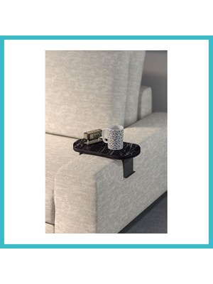 Defne Store Ayarlanabilir Yan Sehpa Bendir Siyah Dfnbez