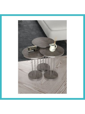 Defne Store Gümüş Terra Zigon Gordion Mor 3'lü Dfnbez