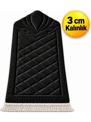 ARVARES Ortopedik Kapitoneli 3 cm Kalın Süngerli Seccade Namazlık Konforlu Taban Taşıma Çantalı 120x68cm