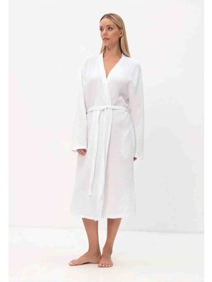 Textile Dünyası 2 Kat Müslin Kimono Bornoz Sabahlık