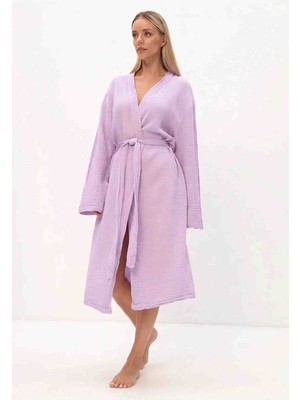 Textile Dünyası 2 Kat Müslin Kimono Bornoz Sabahlık