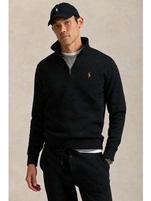 Polo Ralph Lauren Çift Yüz Interlok Yarım Fermuarlı Sweatshirt