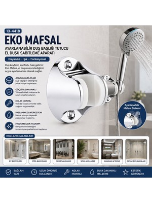 Tudor TDR-319 Duş Askısı Krom Ithal - 20'li Paket