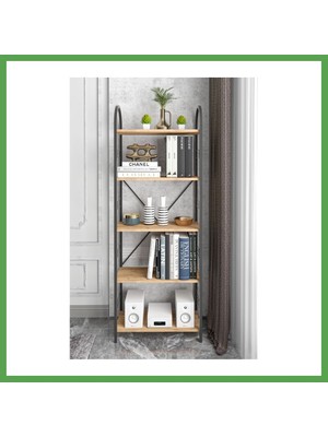 Bezos Metal Kitaplık Atlantik Çam 180 cm Mgc