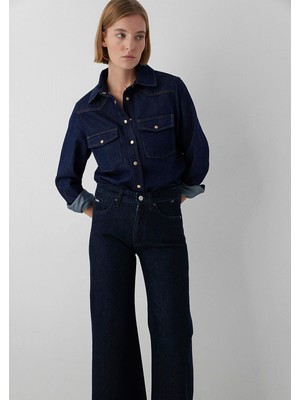 Mavi Angela Classic Denim Rinse Jean Gömlek 1210819-A3835