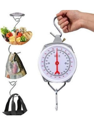 Marsilyan 100 kg Kapasiteli Askılı Terazi - Dayanıklı, Net Kadranlı, Çift Ölçü Birimli, Endüstriyel ve Dış Mekan Uyumlu