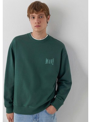 Mavi Mavi Logo Yeşil Sweatshirt 0S10659-71580