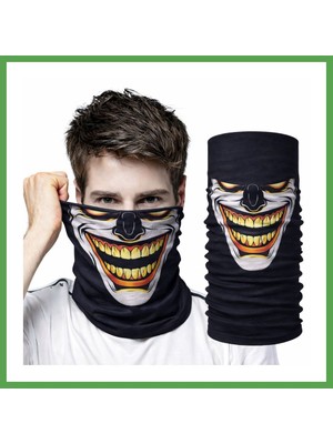 Bezos Joker Gülüşlü Baf Maske ? Çok Amaçlı Boyunluk Bandana 3 No Mgc
