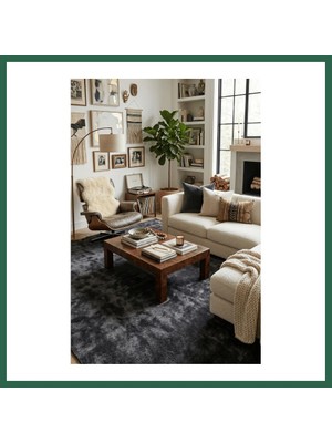 Vintessy Vıntessy Youdayhomecollection Poly Peluş Halı Model Oturma Odası Halısı · Ebat: 80X80 BZS01