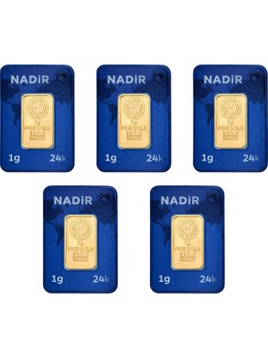 Nadir Gold 1 gr 24 Ayar Nadir Gram Altın 5'li
