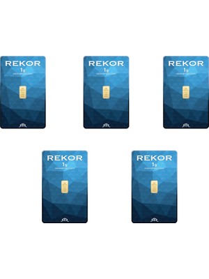 1 gr 24 Ayar Rekor Gram Altın 5'li