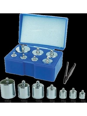 Hace Bazaar Diamond Terazi 8 Parça Ağırlık Paslanmaz Krom Gram Seti (300GR-200GR-100GR-50GR-20GR-10GR)