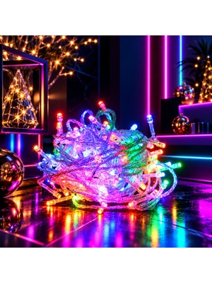 Kuzey Oyuncak Yüksek Kalite 14 Metre 200 Ledli Renkli LED Işık Yılbaşı Ağacı Işığı Renkli Noel Işığı Modlu 220 V
