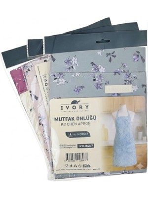 Ivory Su Geçirmez Desenli Mutfak Önlüğü IVO-8467 1 Adet
