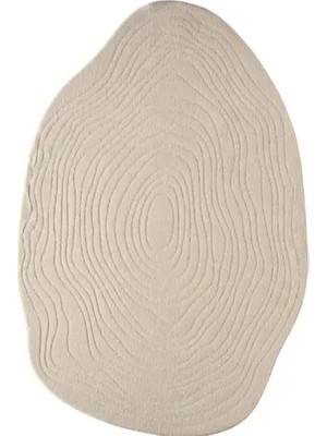 Vivense Alora Amorf Modern Yumuşak Shaggy Halı, A003, Bej, 160X230