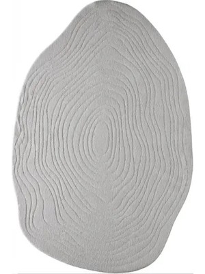 Vivense Alora Amorf Modern Yumuşak Shaggy Halı, A003, Gri, 160X230