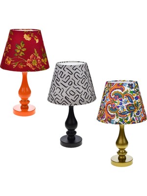 Krd Home Elit Konik Abajur Renkli KRD-271 1 Adet