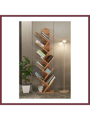 Storeşahin 10 Raflı Kitaplık Ceviz Kahverengi SHN0720