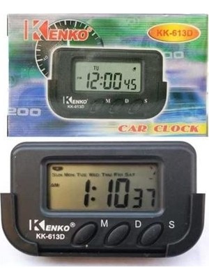 MiraLive Dijital Küçük Masa Araba Saati Alarm Kronometre Kenko KK-613D