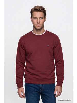 Wrangler Pamuklu Regular Fit Normal Kesim Bisiklet Yaka Logo Detaylı Sweatshirt