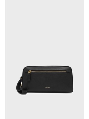 Calvin Klein Calvın Kleın Erkek Marka Logolu Günlük Kullanıma Uygun Siyah El Çantası LV04D1323G Ub1