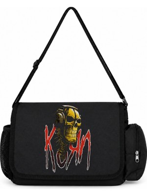 Sevbano Korn Rock Metal Müzik Grubu Baskılı Okul, Spor, Ofis Çok Amaçlı Postacı Çantası