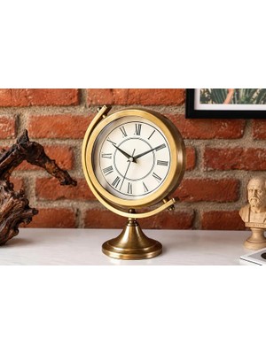 Vivense Muyika Mezza Gold Roma Metal Vintage Masa Üstü Saati