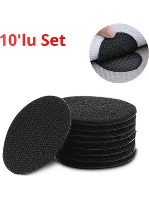 Yapışkanlı 10 Lu Cırt Cırt Seti, Halı, Kilim, Nevresim, Minder ve Örtü Kaydırmaz Sabitleyici Ped