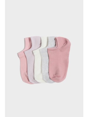 DeFacto Kadın Görünmez 5li Pamuklu Sneaker ÇORAP B6066AXNS
